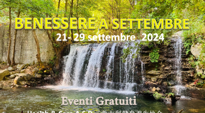 BENESSERE A SETTEMBRE 2024